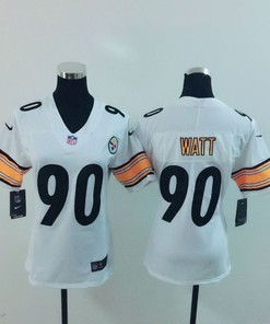 Pittsburgh Steelers Trent Jordan Watt #90 Nfl 2020 White Womens Jersey