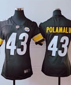 Pittsburgh Steelers Troy Polamalu #43 Nfl 2020 Brown Womens Jersey