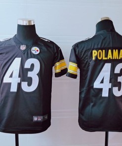 Pittsburgh Steelers Troy Polamalu #43 Nfl 2020 Dark Brown Jersey