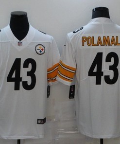 Pittsburgh Steelers Troy Polamalu #43 Nfl 2020 White Jersey