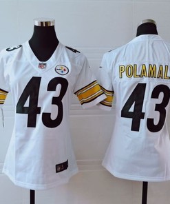 Pittsburgh Steelers Troy Polamalu #43 Nfl 2020 White Womens Jersey