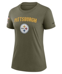 Pittsburgh Steelers Women's 2022 Salute To Service Legend T-Shirt - Olive