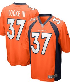 P.j. Locke Iii Denver Broncos Game Jersey - Orange Nfl