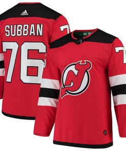 P.k. Subban New Jersey Devils Adidas Authentic Player Jersey - Red Nhl