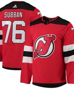 Pk Subban New Jersey Devils Adidas Home Primegreen Authentic Pro Player Jersey Red Nhl