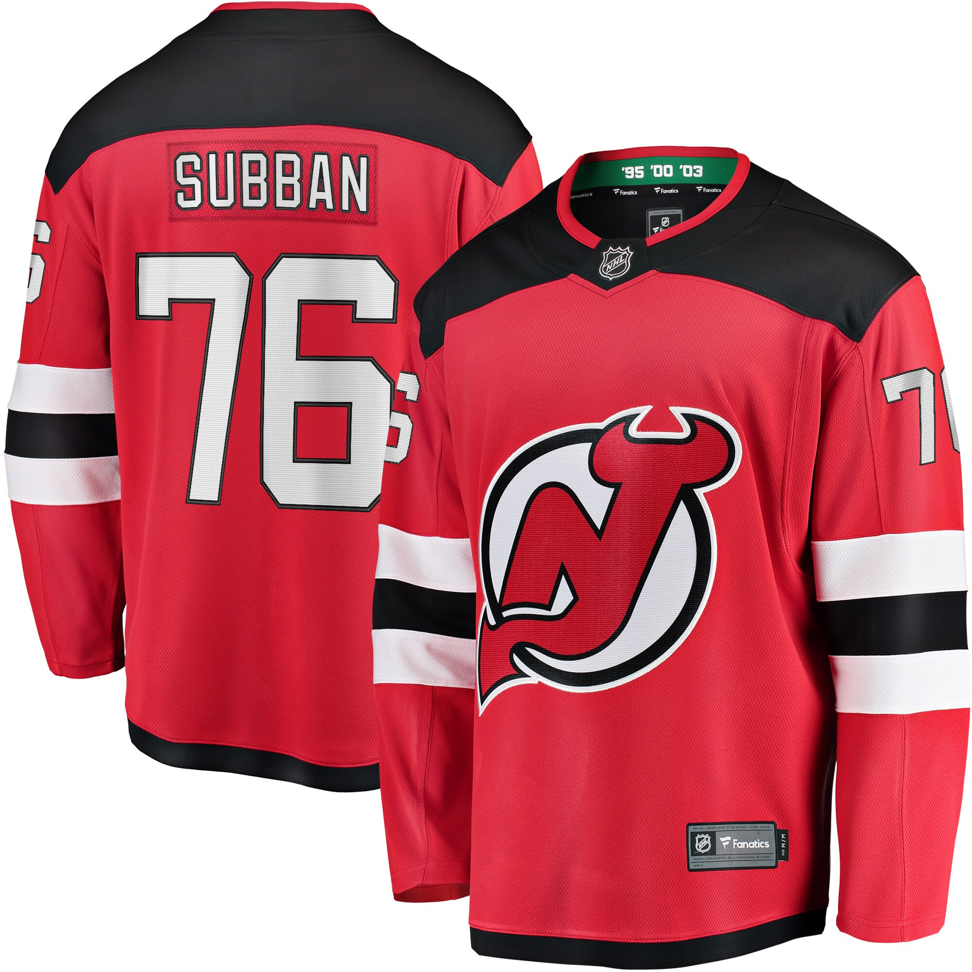 P.k. Subban New Jersey Devils Fanatics Branded Home Breakaway Player Jersey - Red Nhl