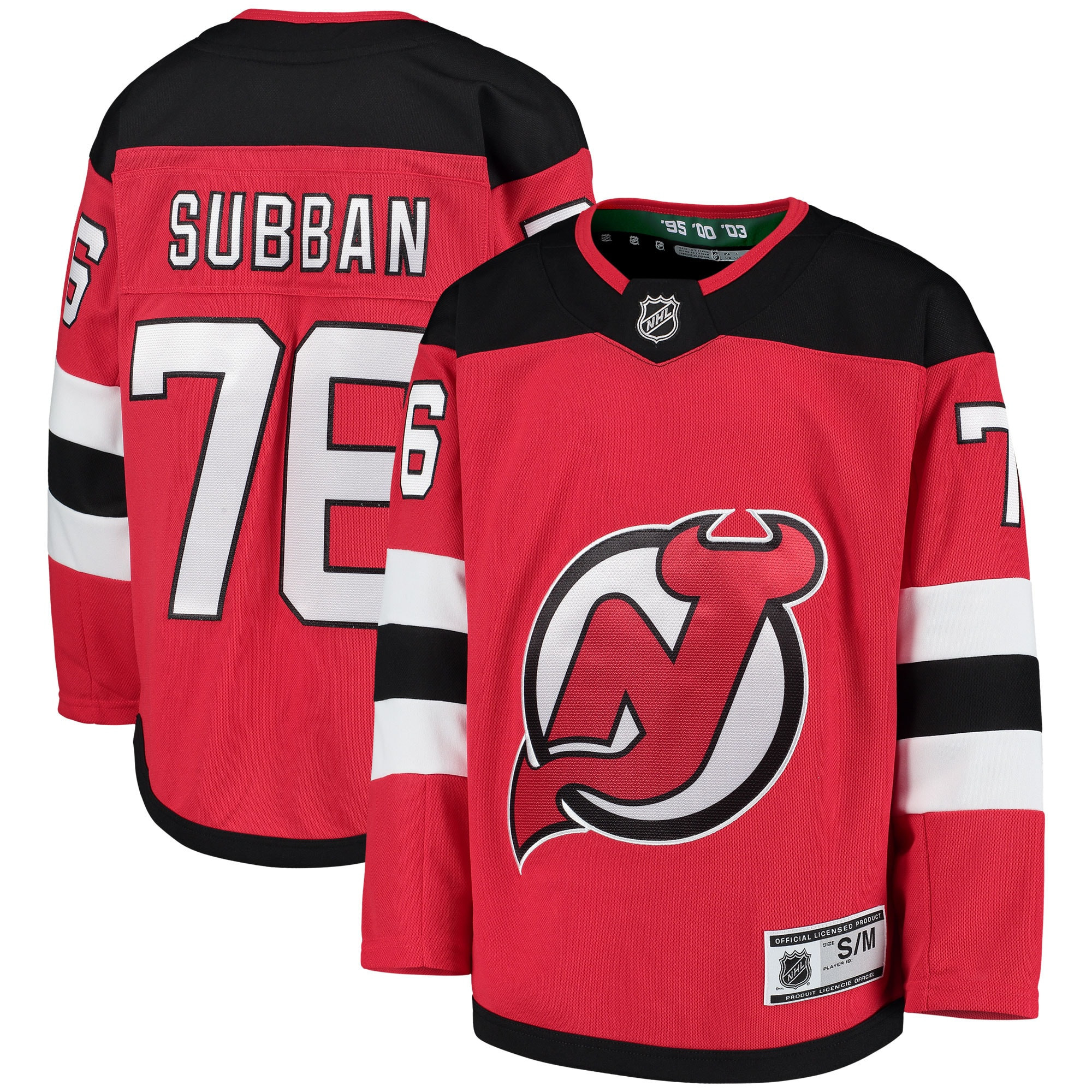 P.k. Subban New Jersey Devils Home Premier Player Jersey - Red Nhl