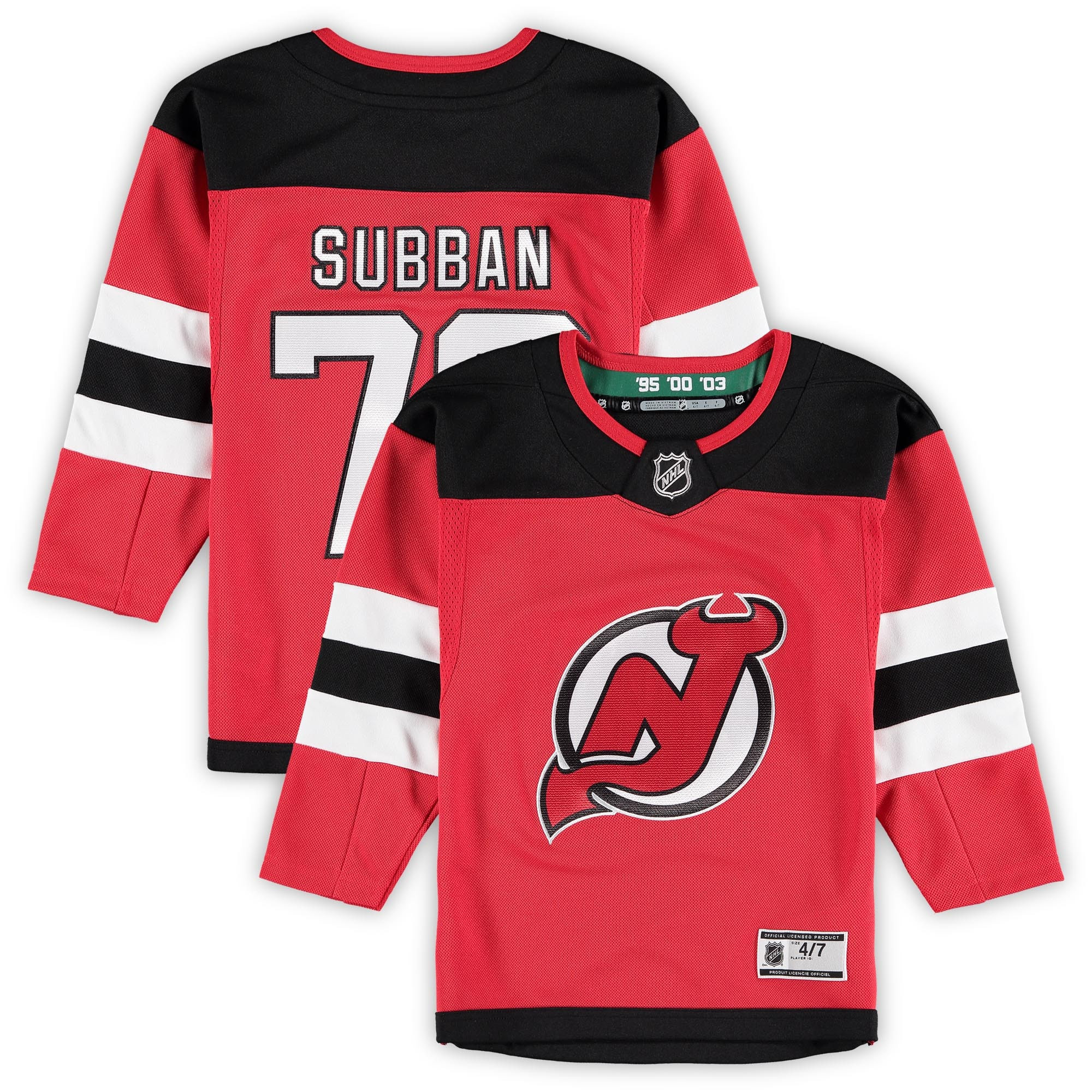 P.k. Subban New Jersey Devils Preschool Home Premier Player Jersey - Red Nhl