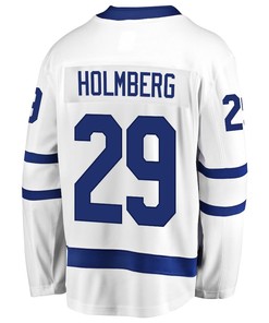 Pontus Holmberg 29 Toronto Maple Leafs Stanley Cup 2023 Playoffs Patch Away Breakaway Men Jersey - White