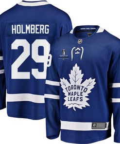 Pontus Holmberg 29 Toronto Maple Leafs Stanley Cup 2023 Playoffs Patch Home Breakaway Men Jersey - Blue