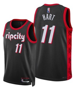 Portland Trail Blazers 11 Josh Hart 2022 City Edition Jersey Black - Men Jersey