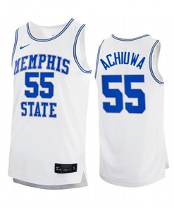 Precious Achiuwa 55 Memphis Tigers Jersey Retro Alumni Basketball White