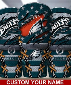 Premium Philadelphia Eagles Custom Name Tumbler for Ultimate Fans