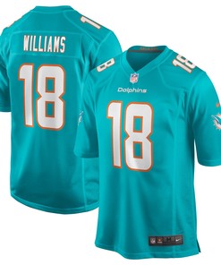 Preston Williams Miami Dolphins Game Jersey - Aqua Nfl