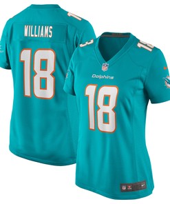 Preston Williams Miami Dolphins Womens Game Jersey - Aqua Nfl