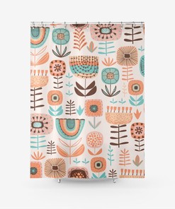Printed Boho Shower Curtain for Stylish Bathroom Decor