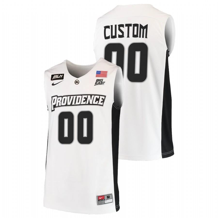 Providence Friars Custom 2023 College Basketball BLM Men Jersey - White