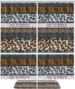 Psychedelic Purple Mushroom Shower Curtain in Waterproof Fabric for Bathroom Decor