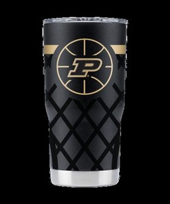 Purdue Black Basketball Tumbler - Sleek Purdue Black Basketball Tumbler for Sports Enthusiasts