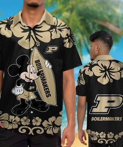 Purdue Boilermakers Mickey Mouse Hawaiian Shirt