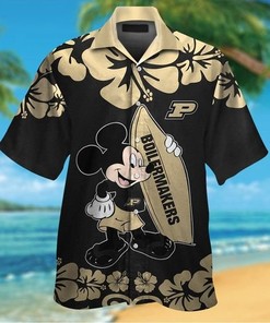 Purdue Boilermakers Mickey Mouse Hawaiian Shirt