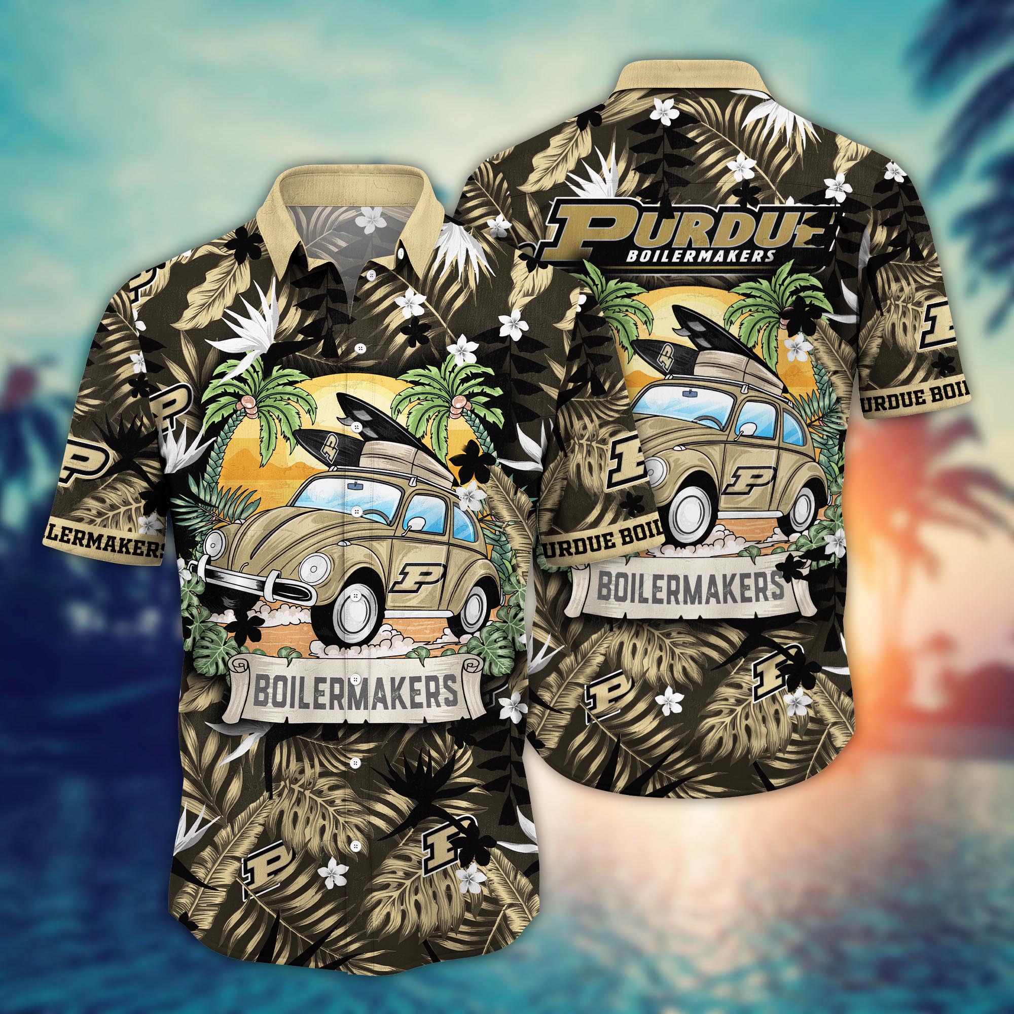 Purdue Boilermakers NCAA Flower Hawaii Shirt For Fans Ver 1