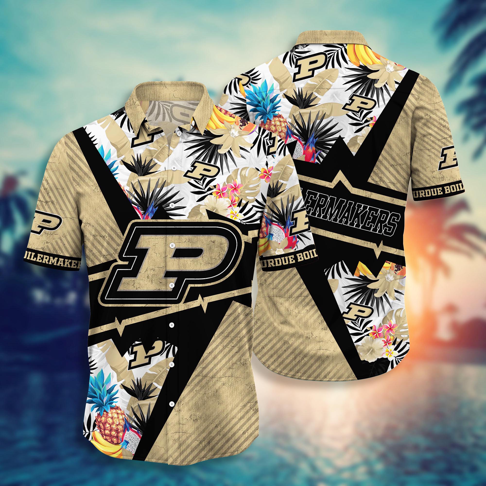 Purdue Boilermakers NCAA Flower Hawaii Shirt For Fans Ver 12