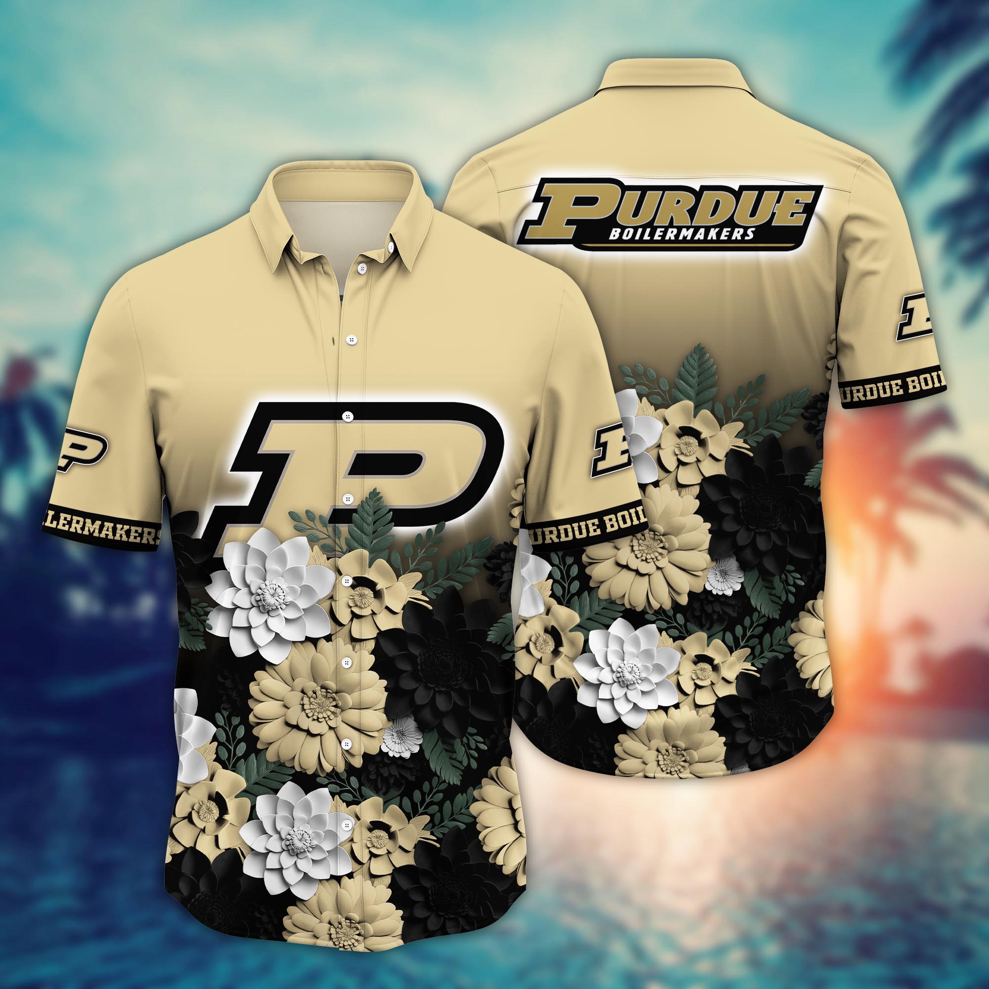 Purdue Boilermakers NCAA Flower Hawaii Shirt For Fans Ver 26