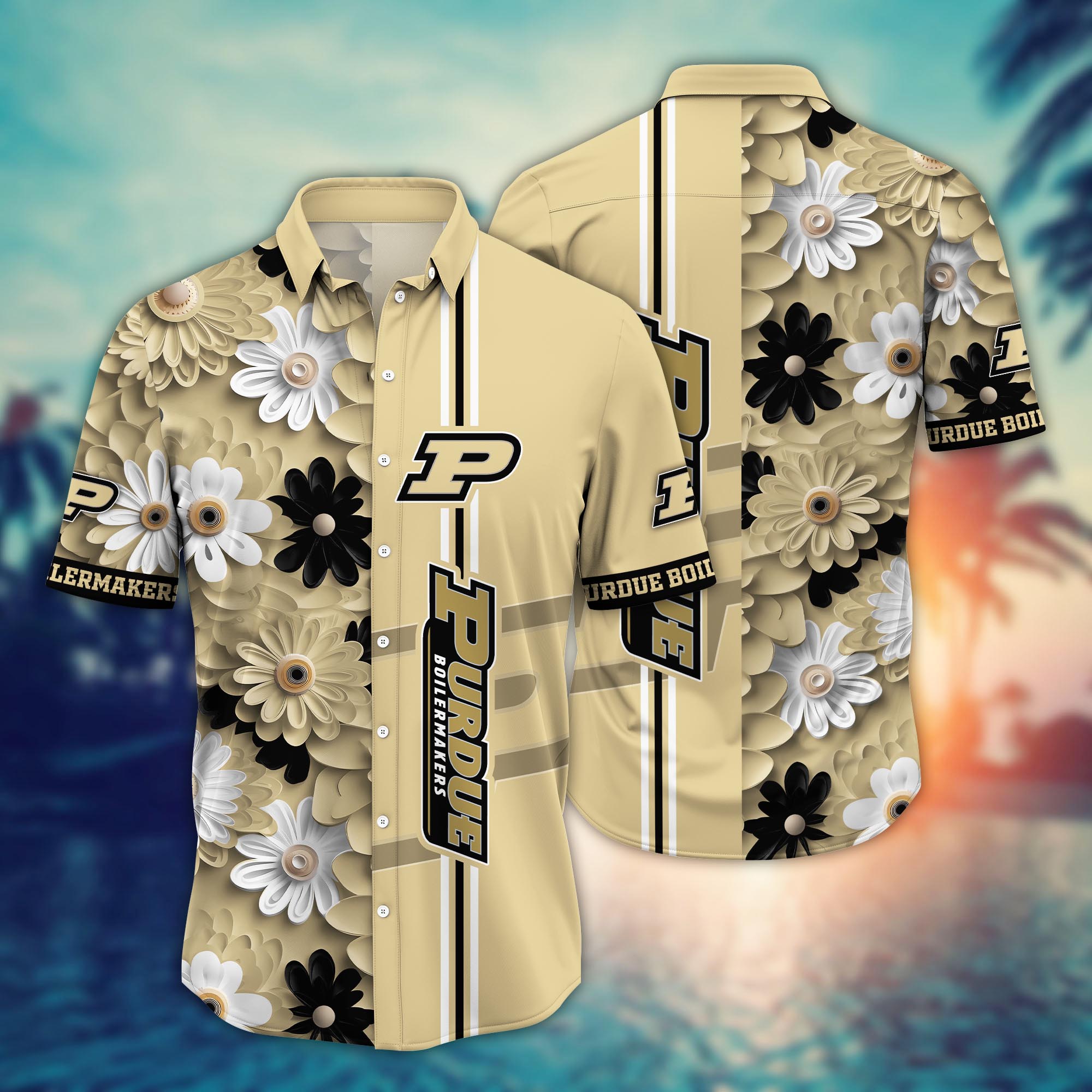 Purdue Boilermakers NCAA Flower Hawaii Shirt For Fans Ver 6