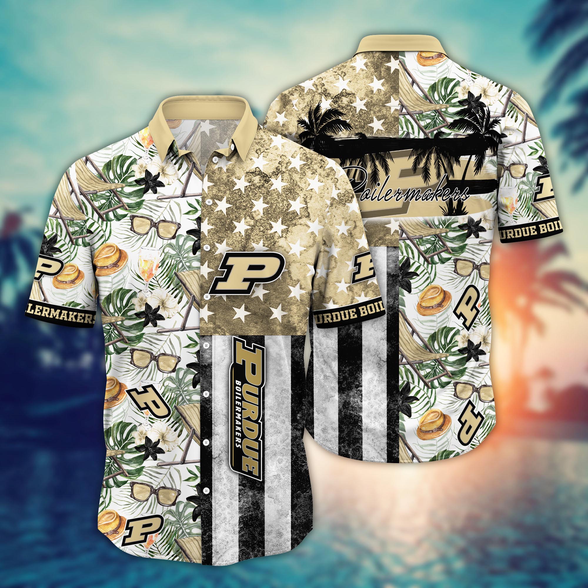 Purdue Boilermakers NCAA Flower Hawaii Shirt For Fans Ver 7