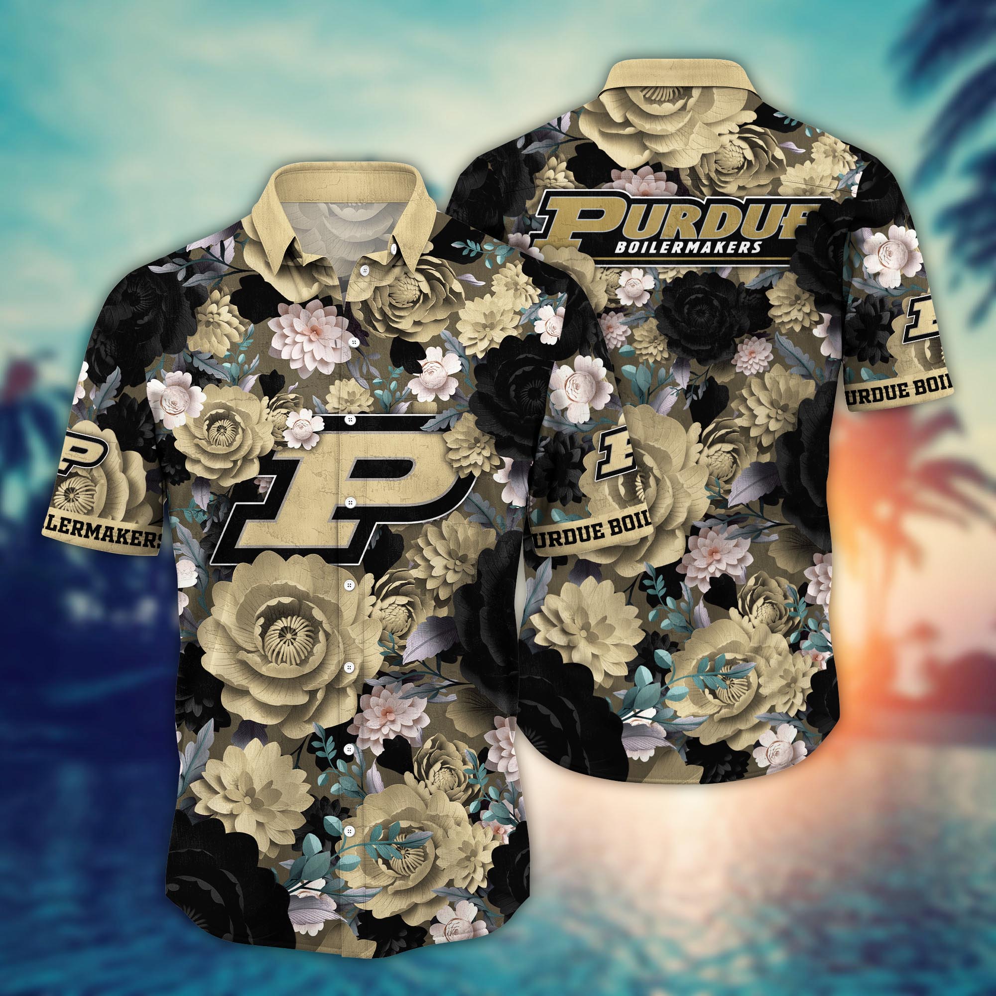 Purdue Boilermakers NCAA Flower Hawaii Shirt For Fans Ver 8
