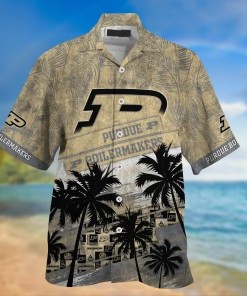 Purdue Boilermakers NCAA Palm Tree Pattern Hawaii Shirt For Sports Fans