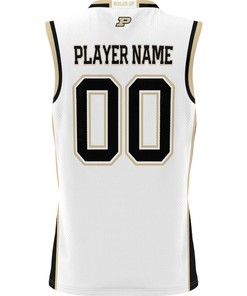 Purdue Boilermakers NIL Men Basketball Custom Jersey - White