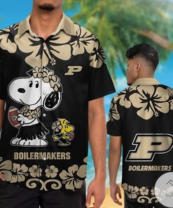 Purdue Boilermakers & Snoopy Hawaiian Shirt