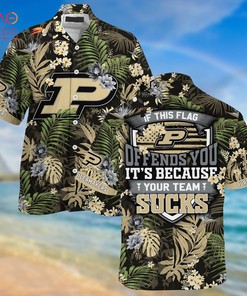 Purdue Boilermakers Summer Hawaiian Shirts, With Tropical Patterns for Fans