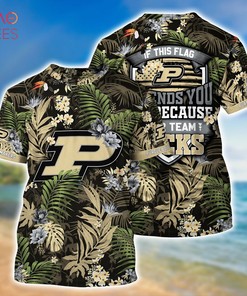 Purdue Boilermakers Summer Hawaiian Shirts, With Tropical Patterns for Fans
