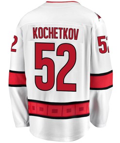 Pyotr Kochetkov 52 Carolina Hurricanes Stanley Cup 2023 Playoffs Patch Away Breakaway Men Jersey - White