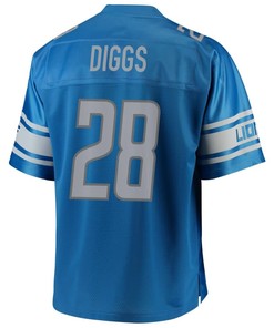 Quandre Diggs Detroit Lions Nfl Pro Line Team Color Player Jersey - Blue