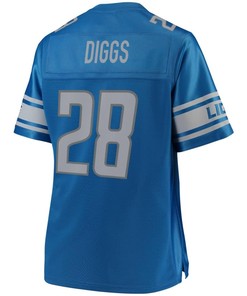 Quandre Diggs Detroit Lions Nfl Pro Line Womens Team Color Player Jersey - Blue