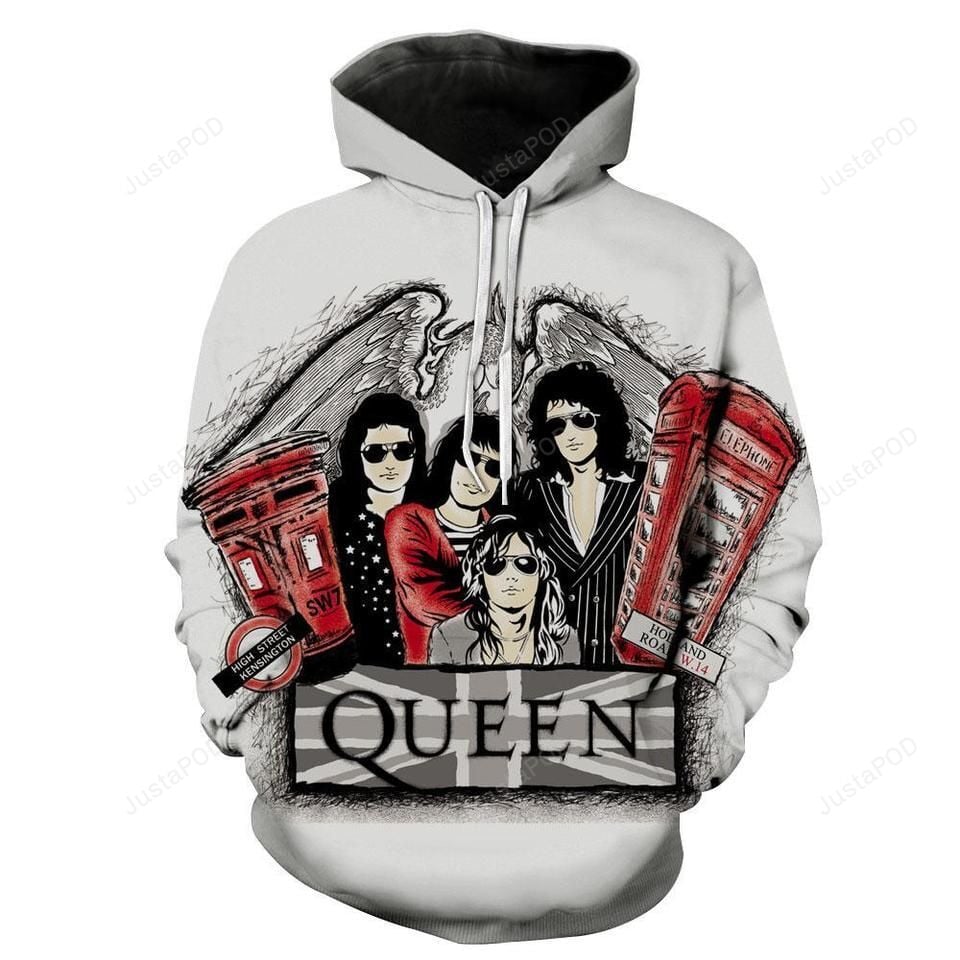 Queen Band Style 2 3D Hoodie Zip Hoodie