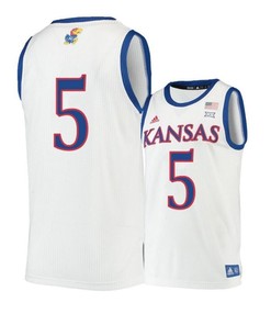 Quentin Grimes 5 Kansas Jayhawks Basketball Men Jersey - Beige