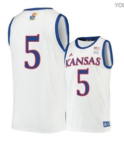 Quentin Grimes 5 Kansas Jayhawks Basketball Youth Jersey - Beige