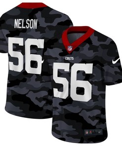 Quenton Nelson #56 Nfl 2020 Camo Black Jersey