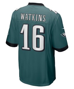 Quez Watkins 16 Philadelphia Eagles Player Jersey - Midnight Green