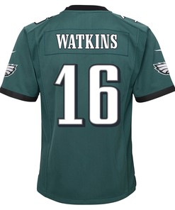 Quez Watkins 16 Philadelphia Eagles Super Bowl LVII Champions 2 Stars 2 Stars Youth Game Jersey - Black