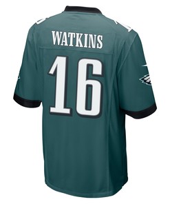 Quez Watkins 16 Philadelphia Eagles Super Bowl LVII Champions Men Game Jersey - Midnight Green
