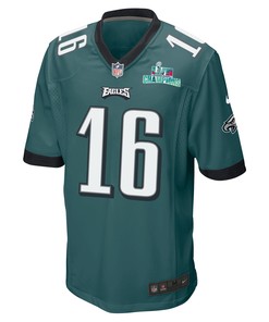 Quez Watkins 16 Philadelphia Eagles Super Bowl LVII Champions Men Game Jersey - Midnight Green