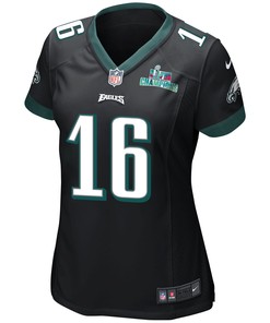 Quez Watkins 16 Philadelphia Eagles Super Bowl LVII Champions Women Game Jersey - Black