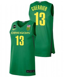 Quincy Guerrier 13 Oregon Ducks 2022 College Basketball BLM Limited Men Jersey - Green