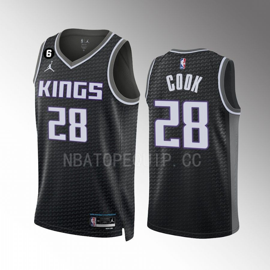 Quinn Cook 30 Sacramento Kings Black Men Jersey 2022-23 Statement Edition Swingman